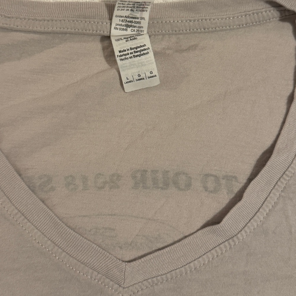 Anderson Estep Cherry Grove Surfing Championship Light Gray V-Neck Tee SZ Large - Picture 5 of 5